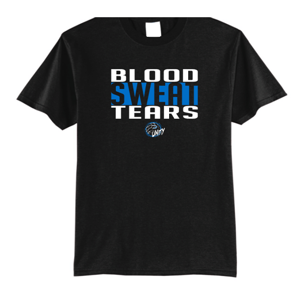 PARADISE HONORS VOLLEYBALL BLOOD SWEAT TEARS T-SHIRT W/ NAME & NUMBER