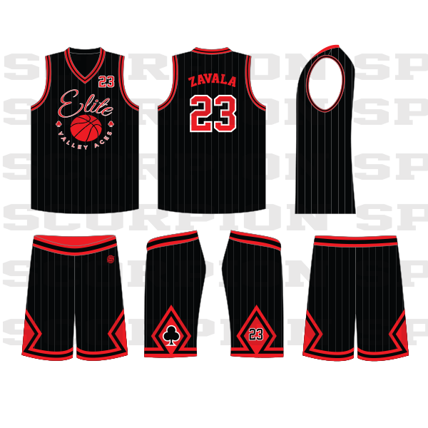 Elite Valley Aces Sublimated Reversible Uniform + Shooting Shirt