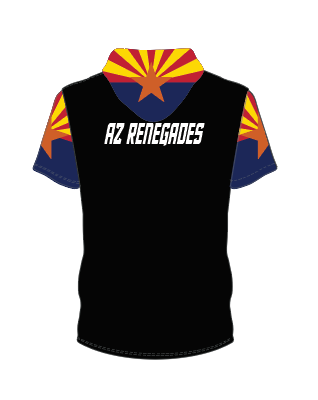 AZ Renegade Sublimated Short Sleeve Hoodie